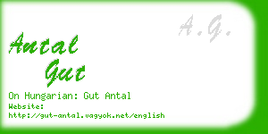 antal gut business card